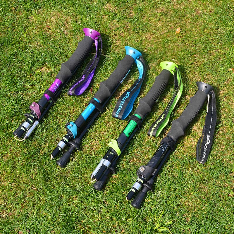 杖 登山の杖 軽量折りたたみ式登山杖