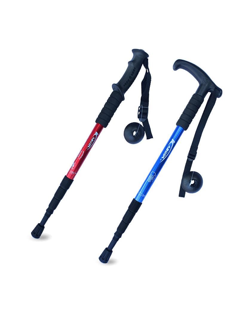 杖 ウォーキングの杖 アウトドア派のための伸縮式トレッキングポール