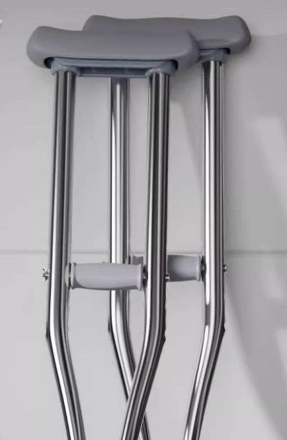 杖 松葉杖 安定グリップ伸縮式松葉杖