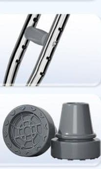 杖 松葉杖 安定グリップ伸縮式松葉杖