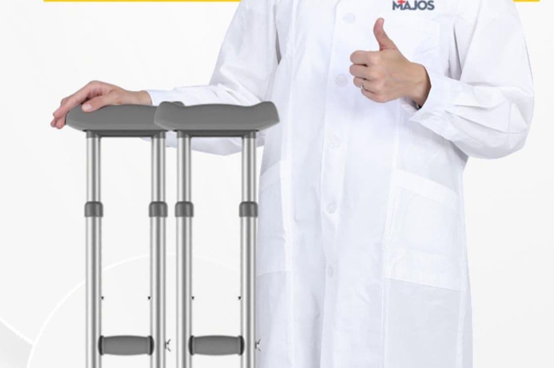 杖 松葉杖 医療用軽量調節式松葉杖