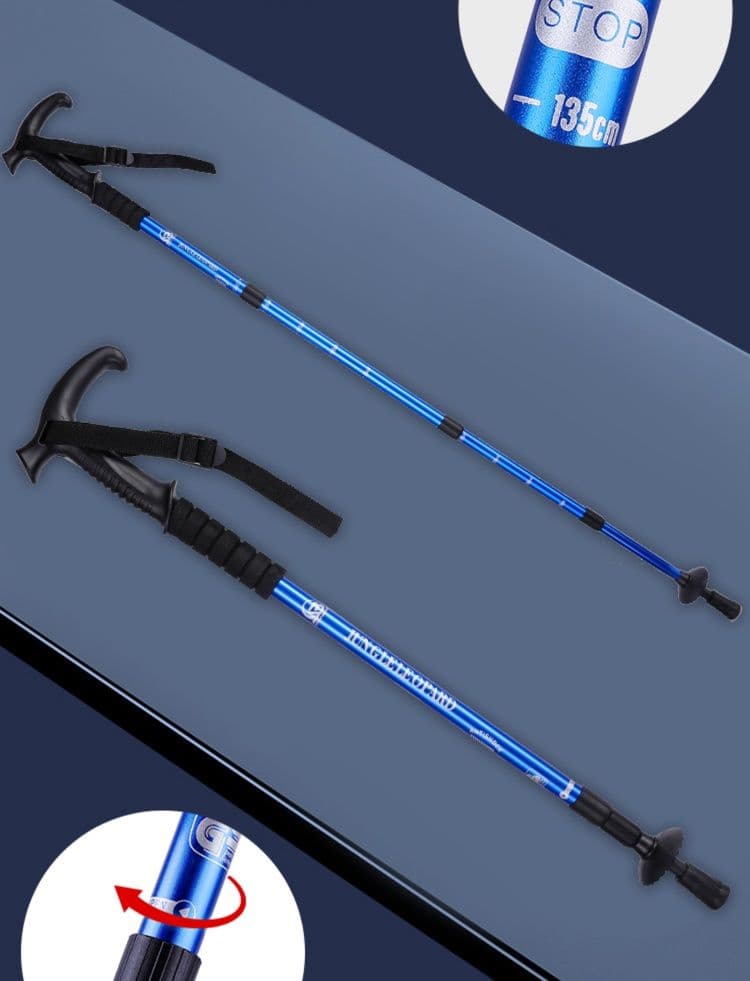 登山の杖 超軽量折りたたみ式登山杖