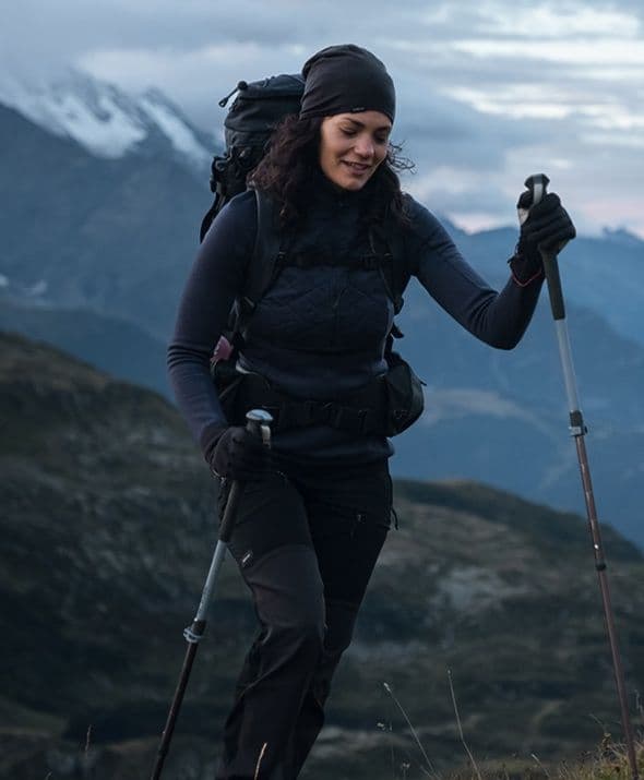 登山の杖 杖 軽量折りたたみ式トレッキングポール