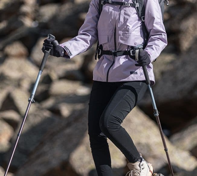 登山の杖 杖 軽量折りたたみ式トレッキングポール
