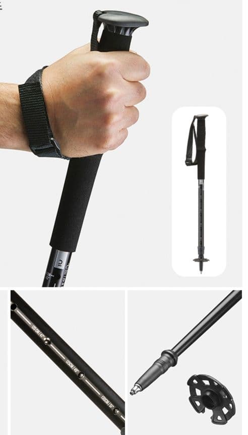 登山の杖 杖 軽量折りたたみ式トレッキングポール