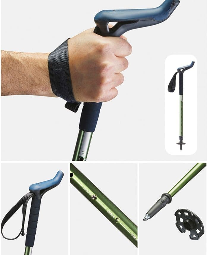 登山の杖 杖 軽量折りたたみ式トレッキングポール