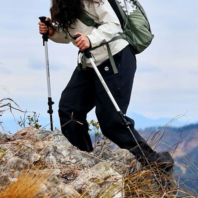 登山の杖 杖 軽量炭素繊維 登山用トレッキングポール