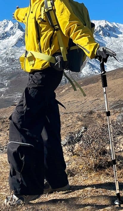 登山の杖 高山踏破 軽量アルミ製登山杖