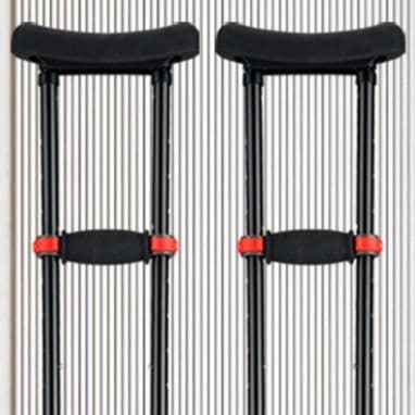 杖 松葉杖 九段階調節アルミ合金製松葉杖