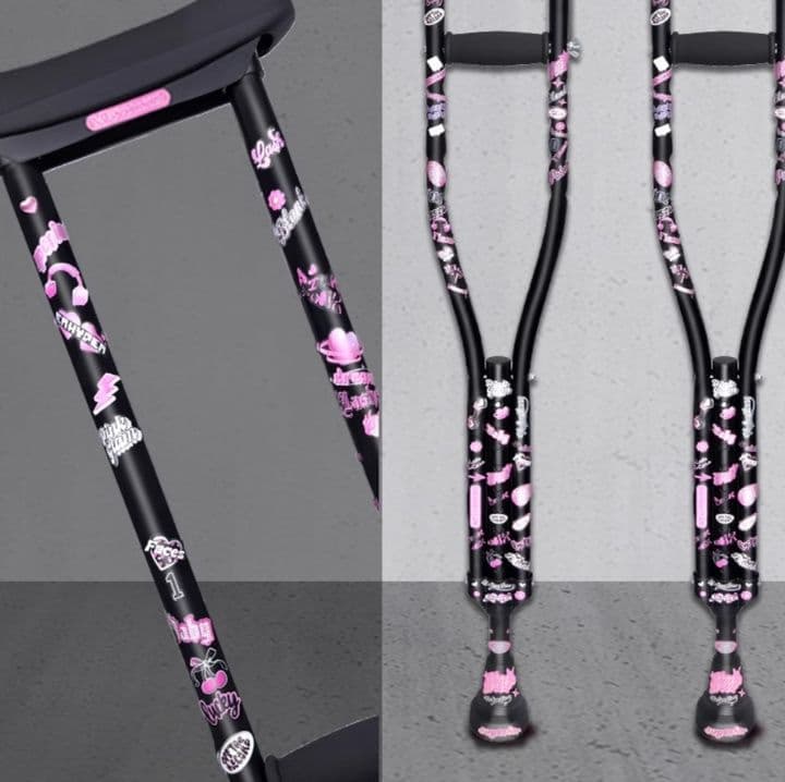 杖 松葉杖 軽量調節式松葉杖