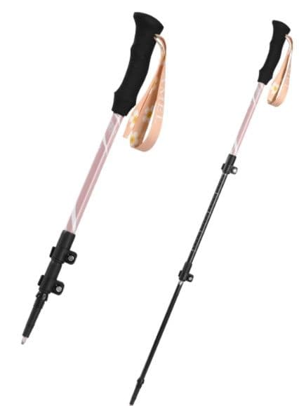 杖 登山の杖 軽量折りたたみ式トレッキング杖