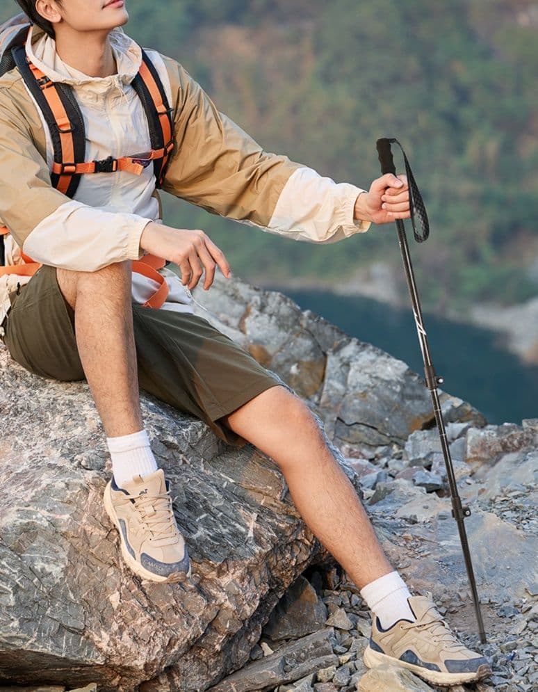 杖 登山の杖 超軽量炭素繊維折りたたみ登山杖