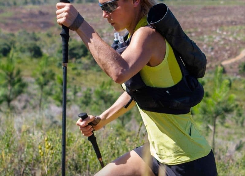 杖 登山杖 軽量折りたたみ式トレッキングポール