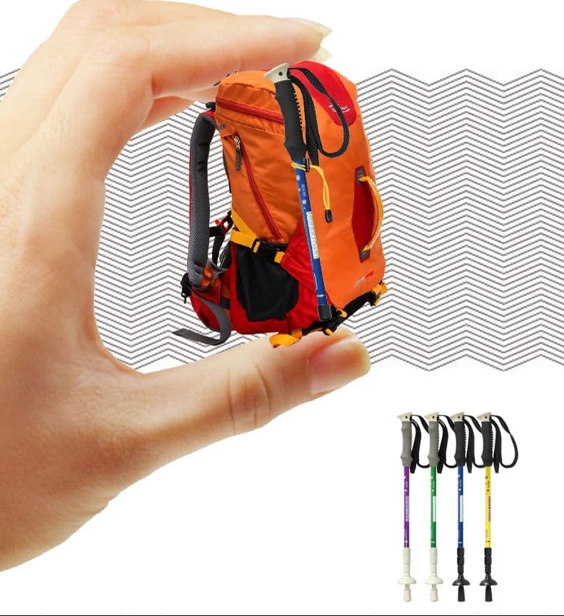 杖 登山の杖 超軽量折りたたみ式トレッキングポール