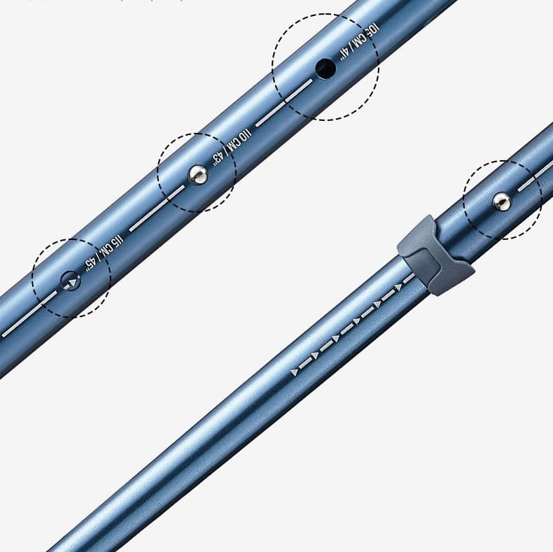杖 登山の杖 軽量伸縮式トレッキングポール
