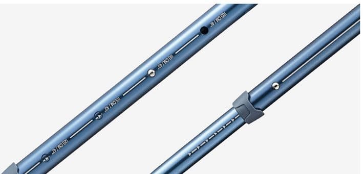 杖 登山の杖 軽量伸縮式トレッキングポール