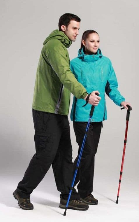 杖 登山の杖 軽量折りたたみ式トレッキングステッキ