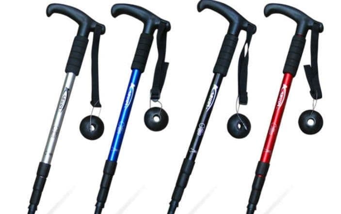 杖 登山の杖 軽量折りたたみ式トレッキングステッキ