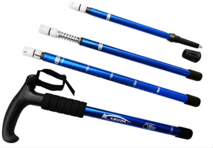 杖 登山の杖 軽量折りたたみ式トレッキングステッキ