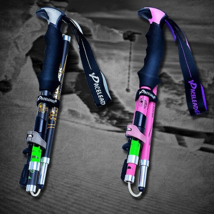 杖 登山の杖 折りたたみ式カーボン軽量登山杖