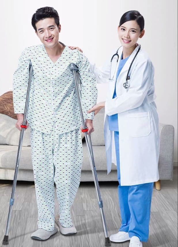 杖 松葉杖 快適ステップ折り畳み