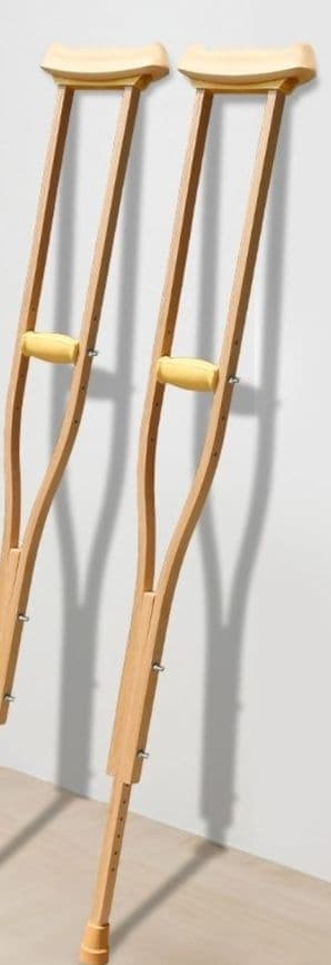 杖 松葉杖 快適木製調節式