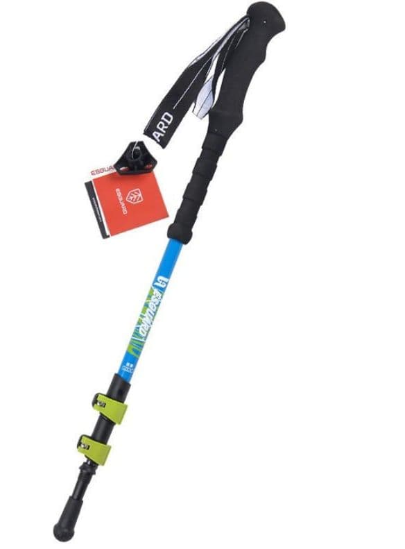 杖 登山の服 軽量伸縮アルミ製トレッキング杖