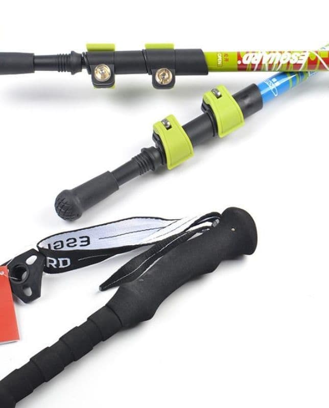 杖 登山の服 軽量伸縮アルミ製トレッキング杖