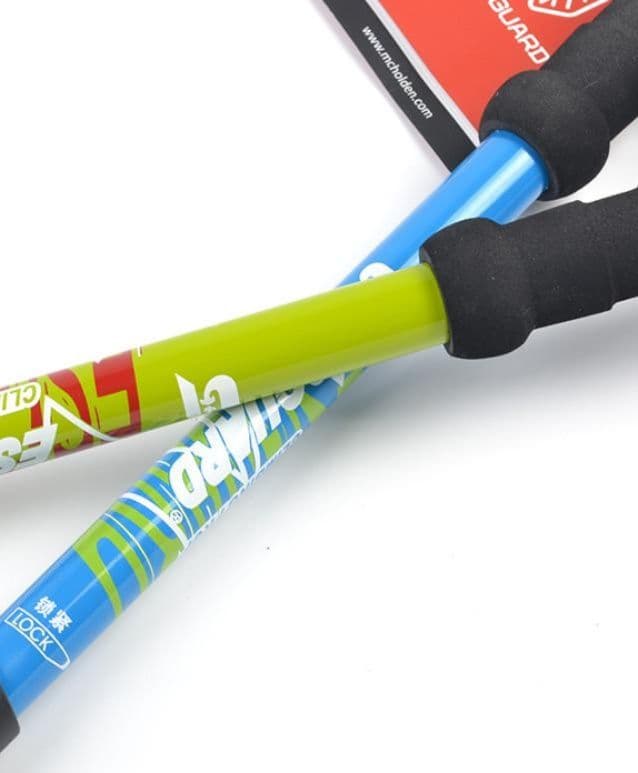 杖 登山の服 軽量伸縮アルミ製トレッキング杖