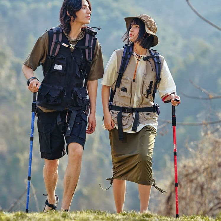 杖 登山の杖 省エネ軽量伸縮登山杖