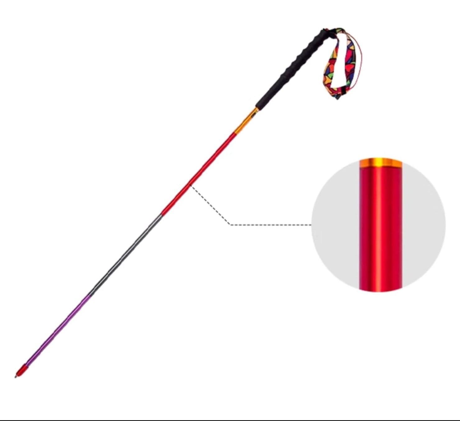 杖 登山の杖 人間工学設計四つ折り軽量登山杖