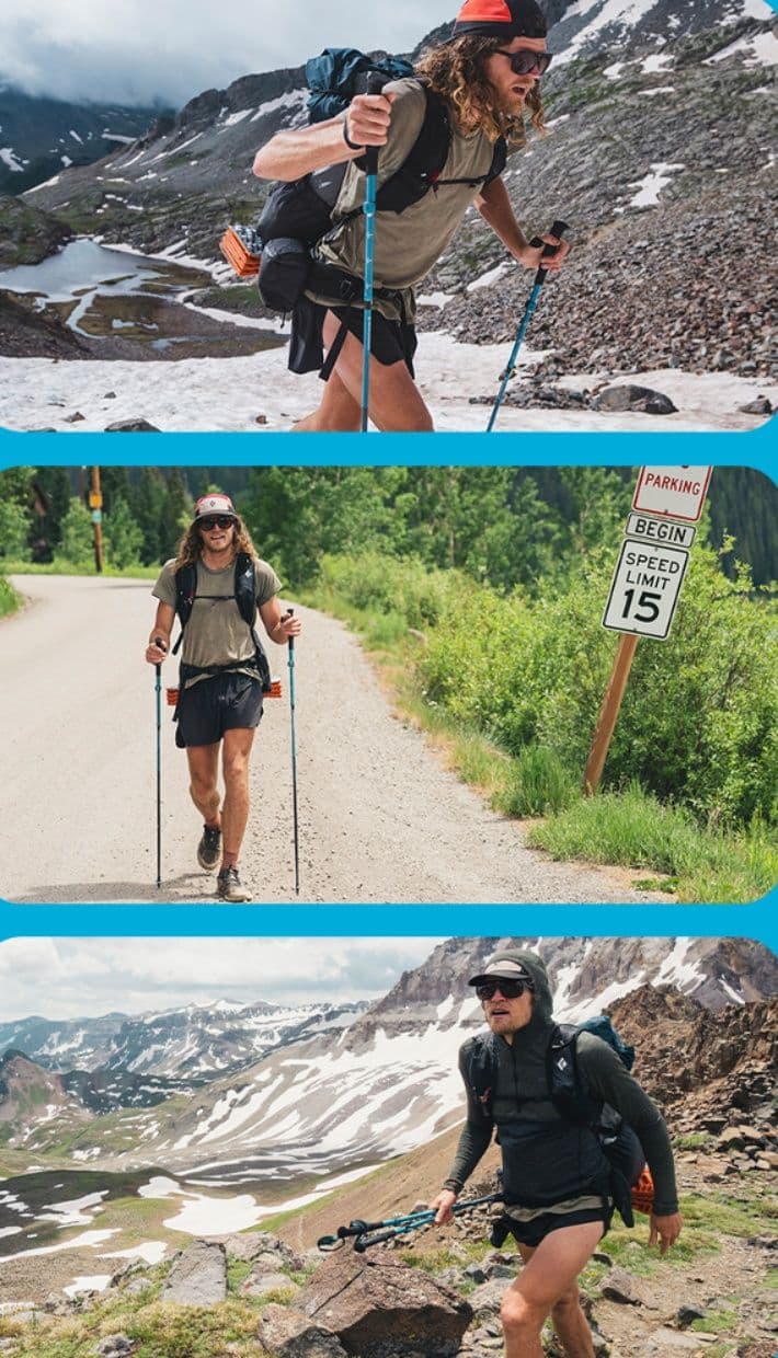 杖 登山の杖 折りたたみ式軽量トレッキング杖