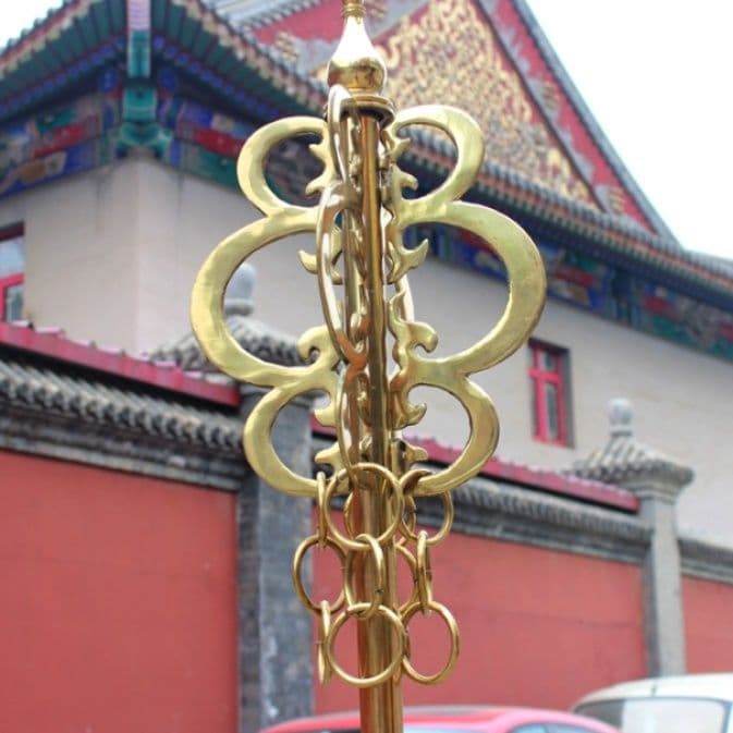 杖 錫杖 九股金環仏具錫杖