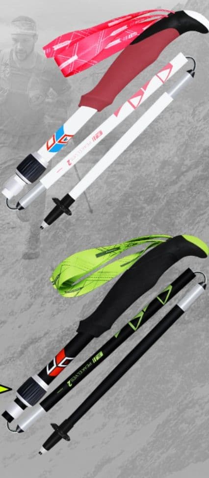 杖 登山の杖 超軽量カーボン折りたたみ登山杖