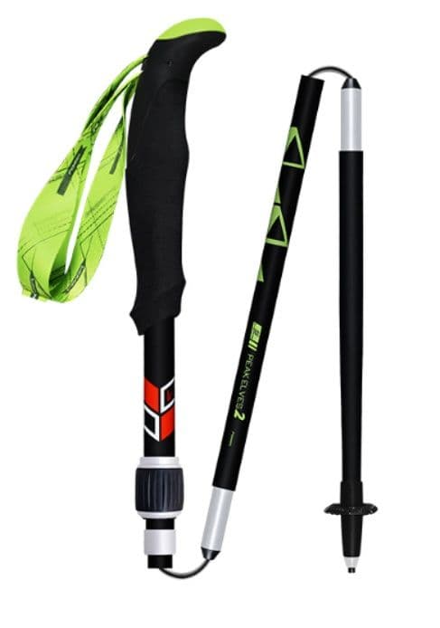 杖 登山の杖 超軽量カーボン折りたたみ登山杖