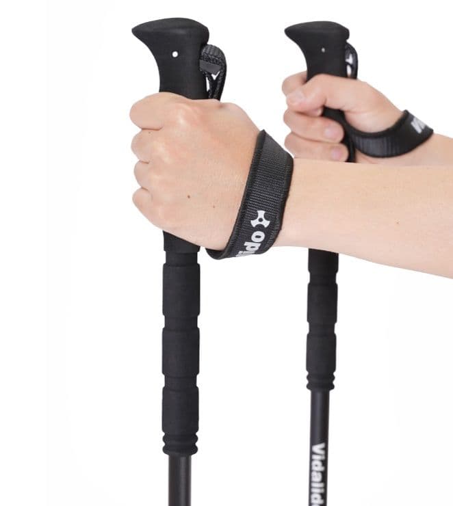 杖 登山の杖 軽量アルミ三段伸縮トレッキング杖