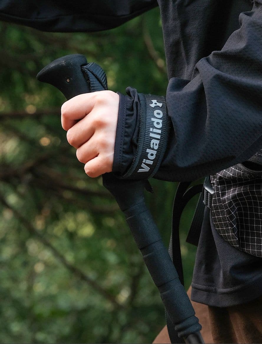 杖 登山の杖 軽量アルミ三段伸縮トレッキング杖