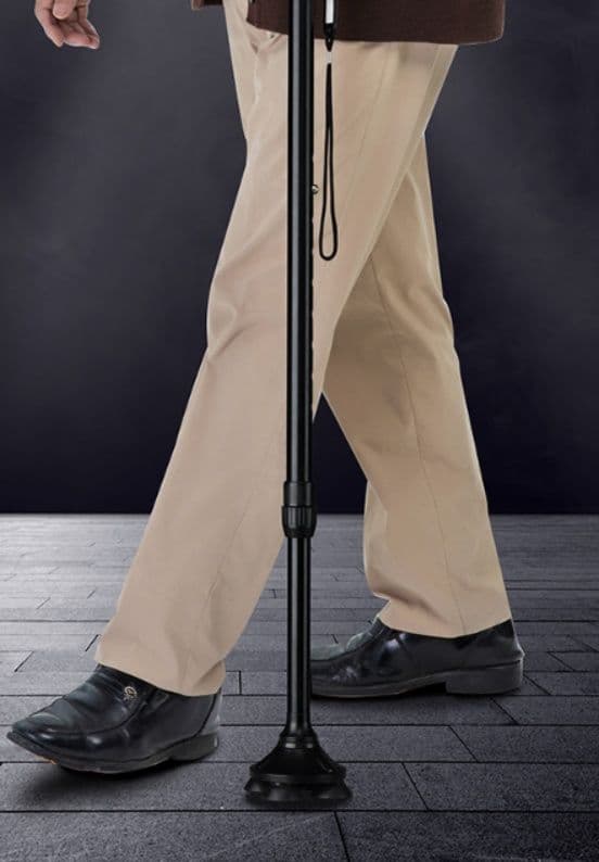 杖 ウォーキングの杖 快適グリップ 軽量アルミ多機能ウォーキング杖