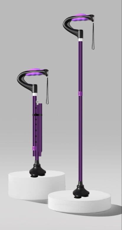 杖 ウォーキングの杖 折りたたみ式多段階調節歩行支援杖