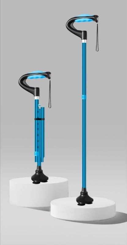 杖 ウォーキングの杖 折りたたみ式多段階調節歩行支援杖