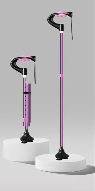 杖 ウォーキングの杖 折りたたみ式多段階調節歩行支援杖