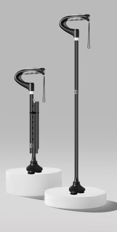 杖 ウォーキングの杖 折りたたみ式多段階調節歩行支援杖