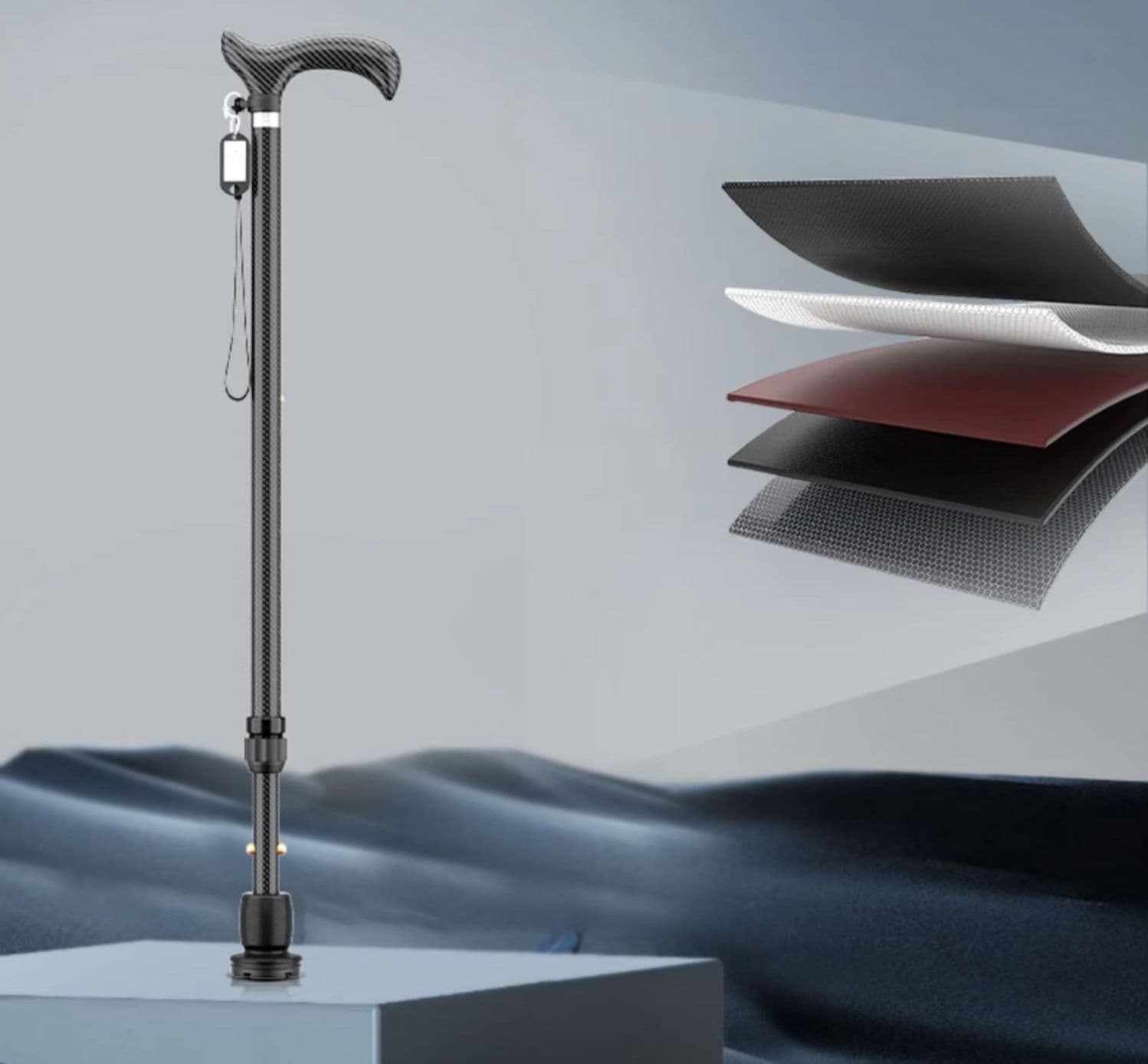 杖 ウォーキングの杖 長寿支援 軽量炭素繊維ウォーキング杖