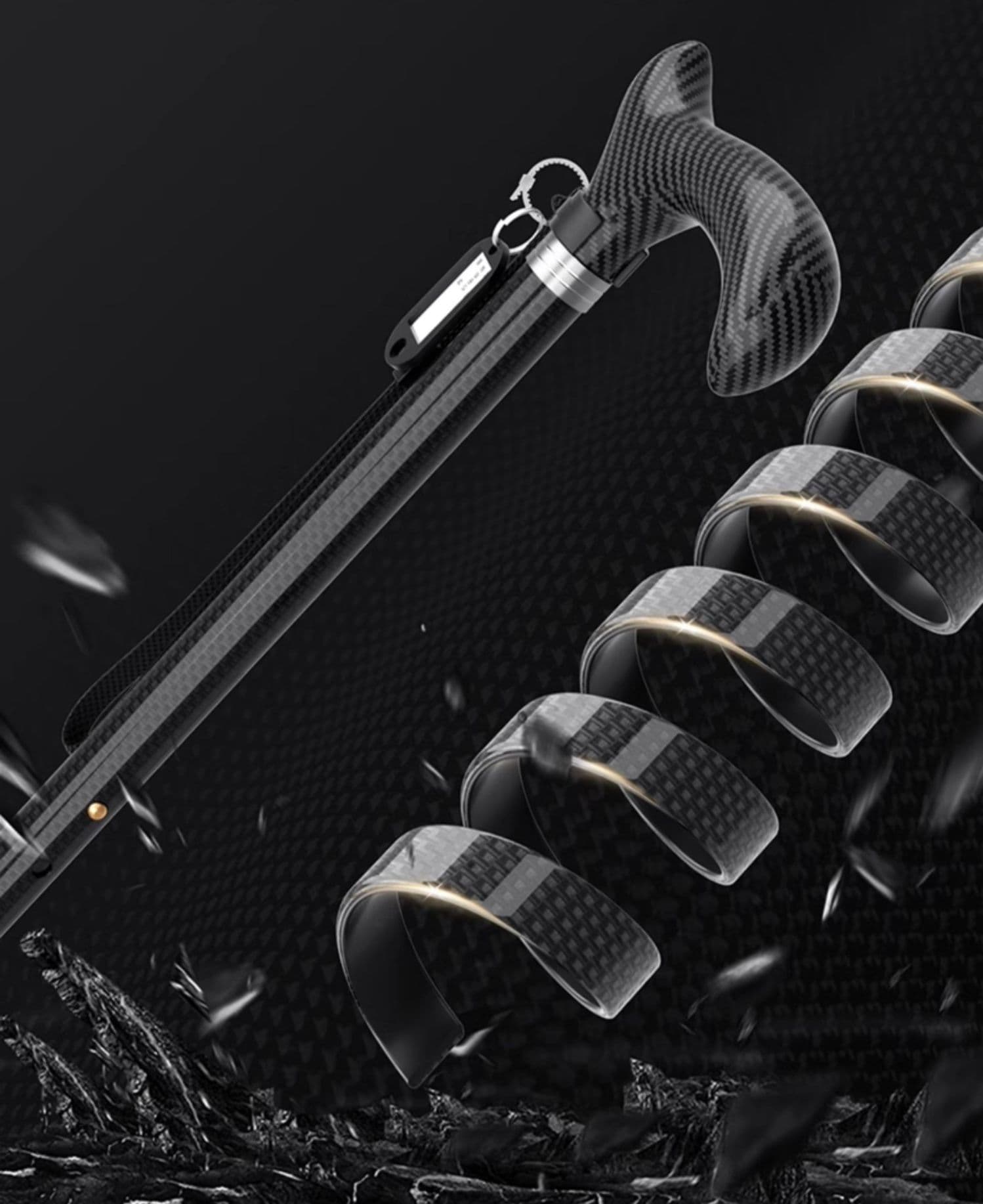 杖 ウォーキングの杖 長寿支援 軽量炭素繊維ウォーキング杖