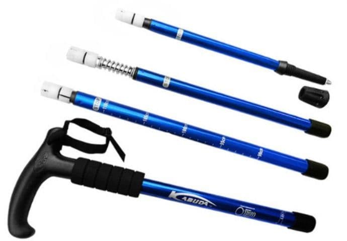 杖 ウォーキングの杖 アウトドア派のための伸縮式トレッキングポール