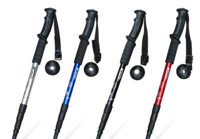 杖 ウォーキングの杖 アウトドア派のための伸縮式トレッキングポール