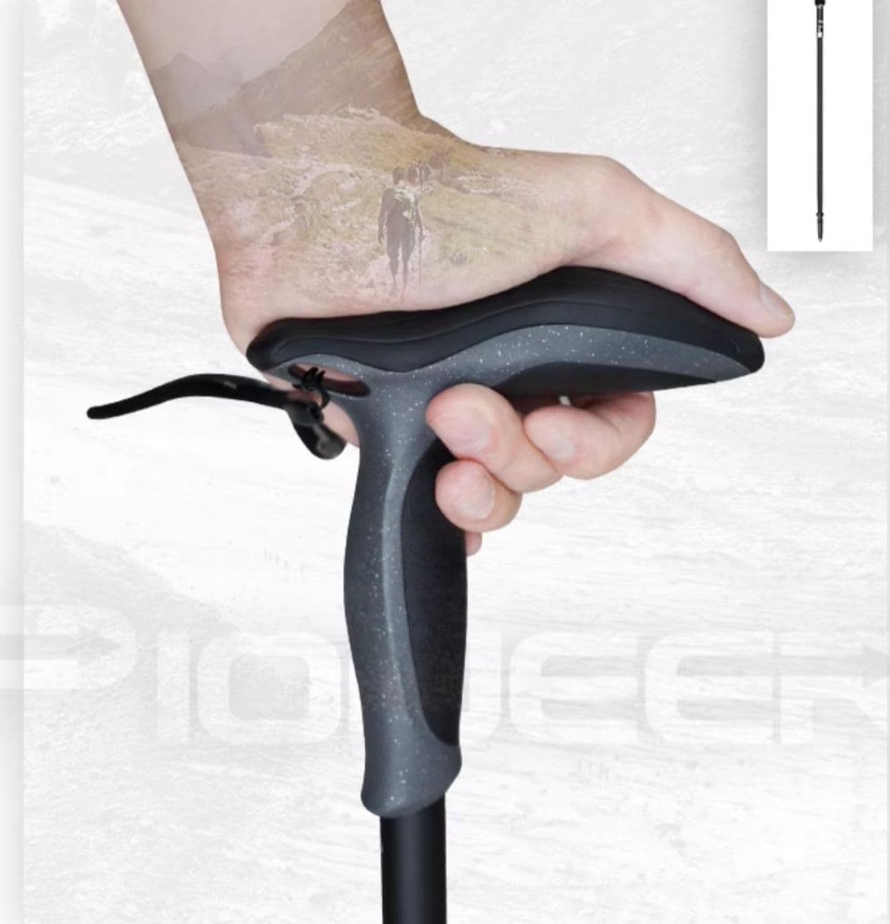 杖 ウォーキングの杖 折りたたみ式トレッキングステッキ