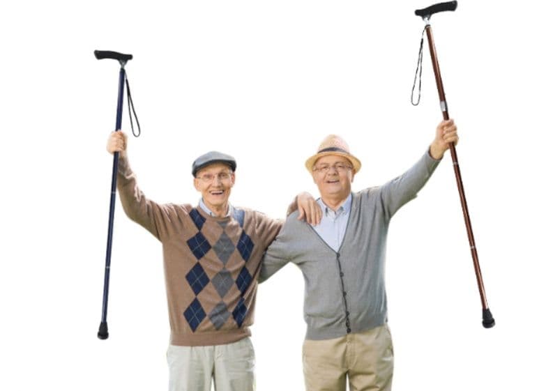 杖 ウォーキングの杖 折りたたみ式軽量高齢者用安心杖