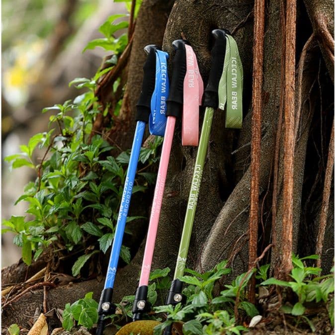 杖 ウォーキングの杖 超軽量折りたたみ式トレッキングステッキ