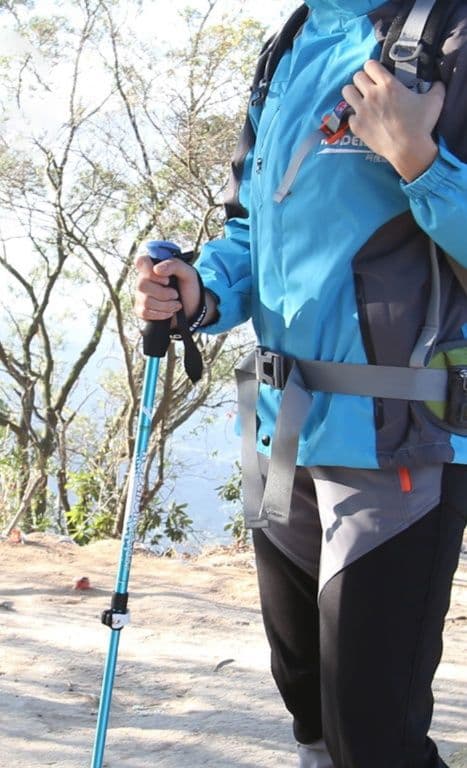 杖 ウォーキングの杖 軽量折りたたみ式トレッキングステッキ